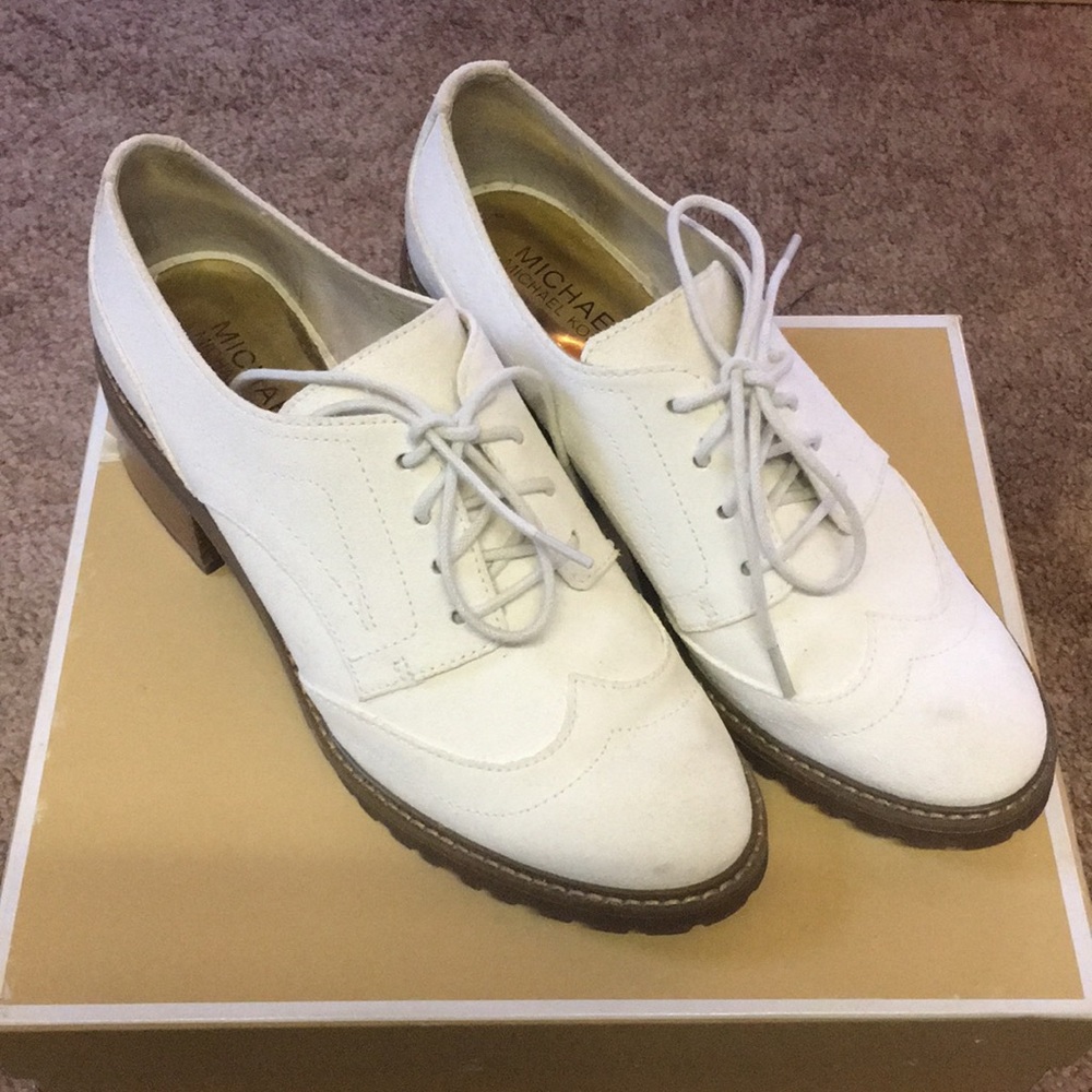 Michael Kors Edison White Lace-Up